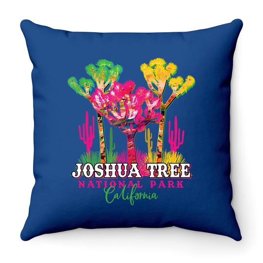 Joshua Tree National Park California Usa Vacation Souvenir Throw Pillow