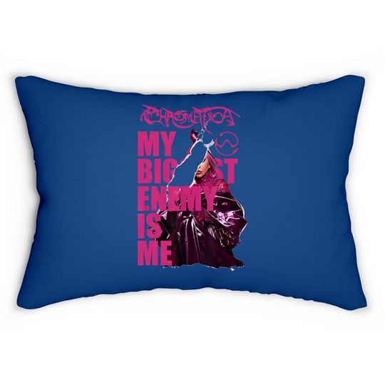 Gaga Chromatica 2021 Tour Biggest Enemy Is Me Lumbar Pillow