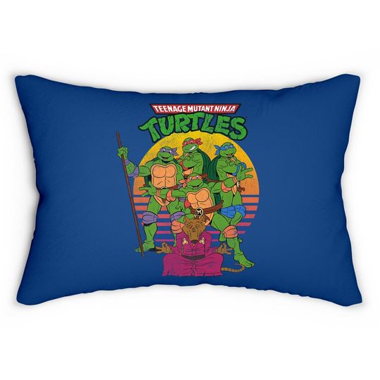 Teenage Mutant Ninja Turtles Retro Sun Group Lumbar Pillow-lumbar Pillow