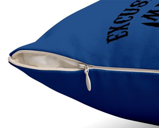 Excuse Me Miss My Eyes Are Up Here Throw Pillow