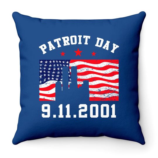 9-11 Patriot Day Throw Pillow