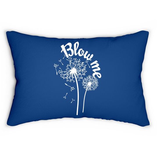 Blow Me Dandelion Lumbar Pillow