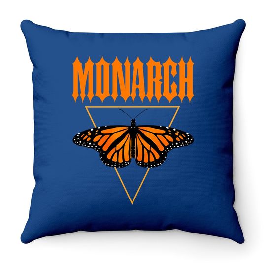 Monarch Butterfly Butterflies Throw Pillow