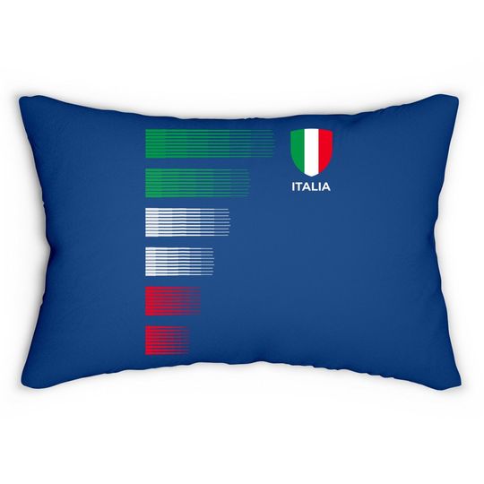 Italy Soccer Jersey Lumbar Pillow