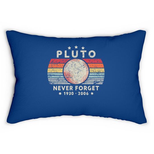 Discover Retro Style Space Never Lumbar Pillow