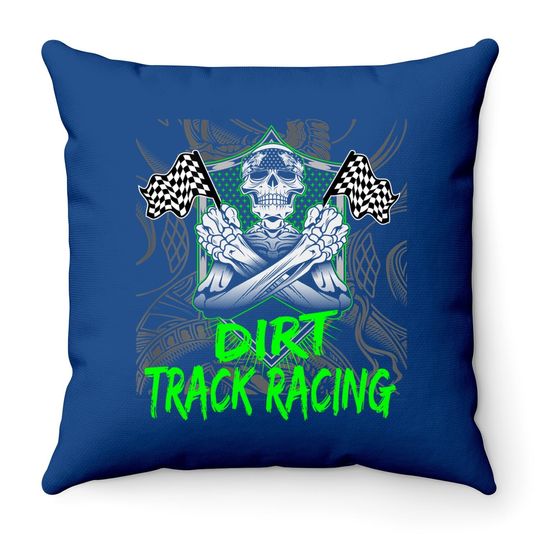 Dirt Track Racing Apparel Sprint Car Racing Throw Pillow