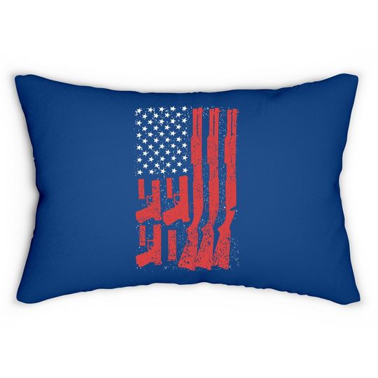 American Gun Shotguns And Pistols Lumbar Pillow