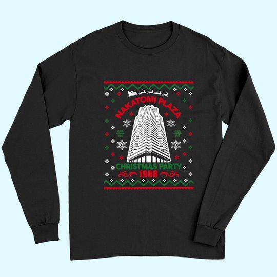 Nakatomi Plaza 1988 Christmas Ugly Classic Long Sleeves