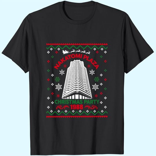 Nakatomi Plaza 1988 Christmas Ugly Classic T-Shirts