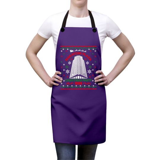 Nakatomi Plaza 1988 Christmas Ugly Classic Aprons