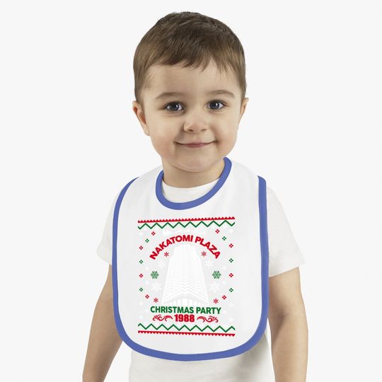 Nakatomi Plaza 1988 Christmas Ugly Classic Bibs