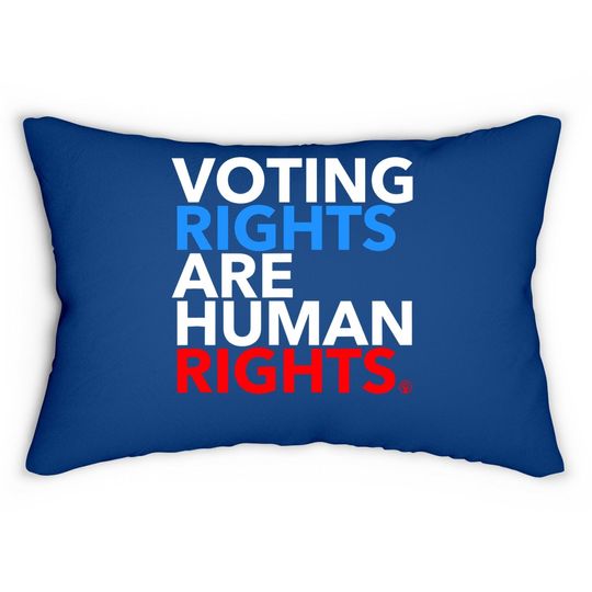 Voting Rights Are Human Rights  lumbar Pillow