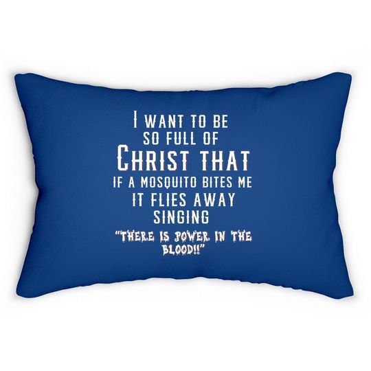 Christ Christian Mosquito Joke Lumbar Pillow