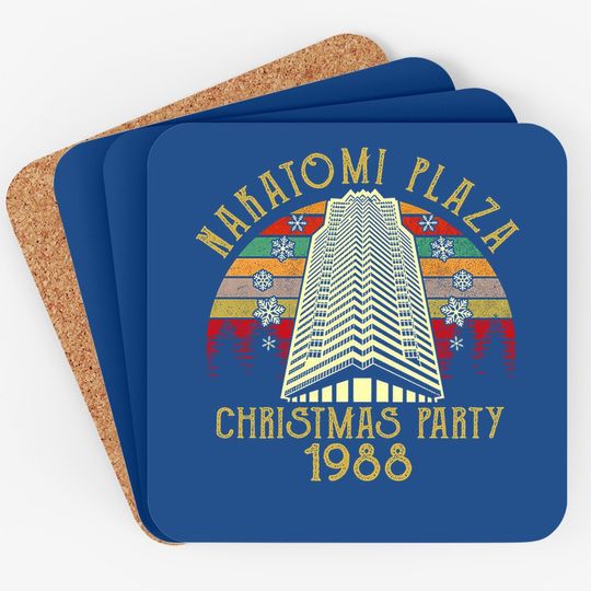 Die Hard Nakatomi Plaza Christmas Party 1988 Coasters