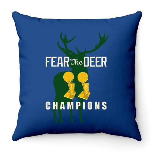 Fear The Deer Throw Pillow