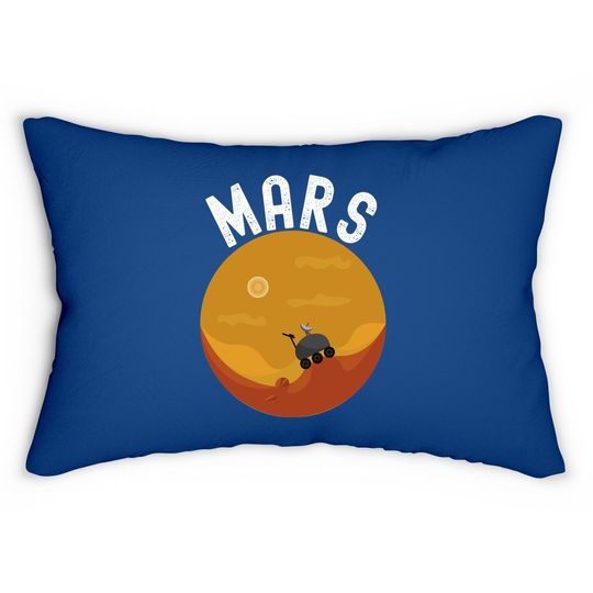 Mars Rover Land Space Landing Lumbar Pillow