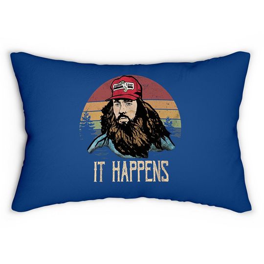 Forrest Gump It Happens  circle Lumbar Pillow