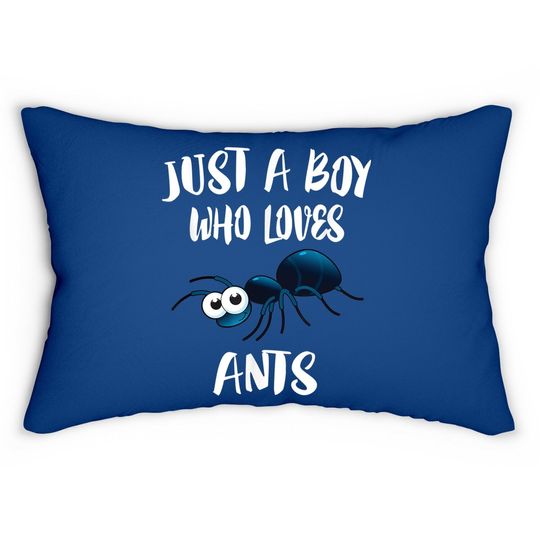 Just A Boy Who Loves Ants Animal Lumbar Pillow
