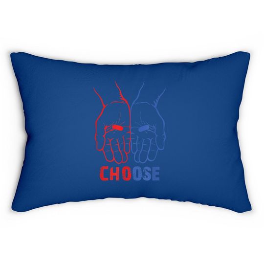 The Matrix Red Pill Or Blue Pill Lumbar Pillow