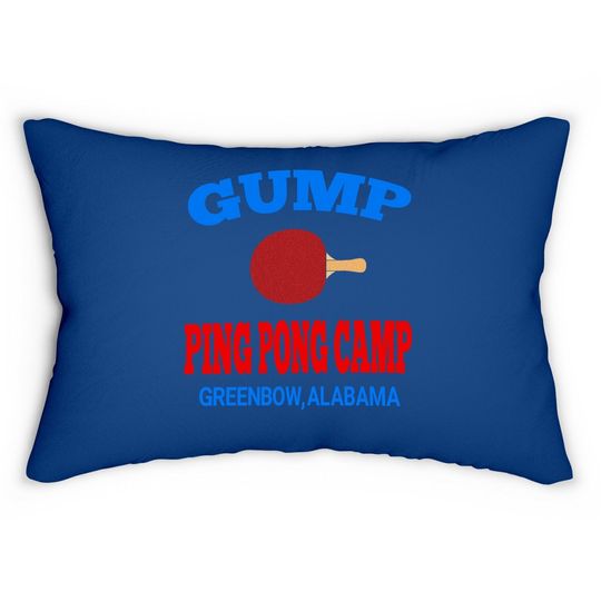 Nirvan Forrest Gump Ping Pong Camp Lumbar Pillow