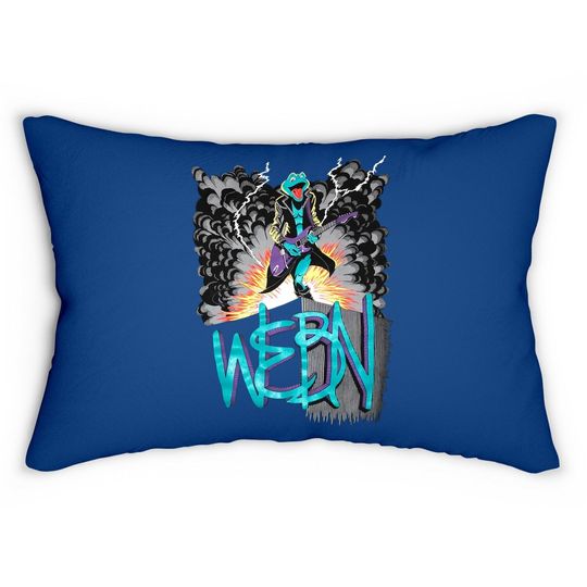 Vintage Webn Fireworks Lumbar Pillow