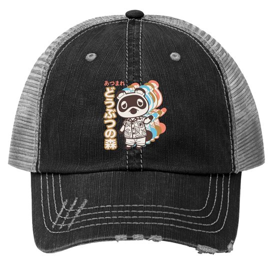 Discover Animal Crossing Tom Nook Trucker Hats