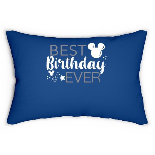 Best Birthday Ever Disney Lumbar Pillow.