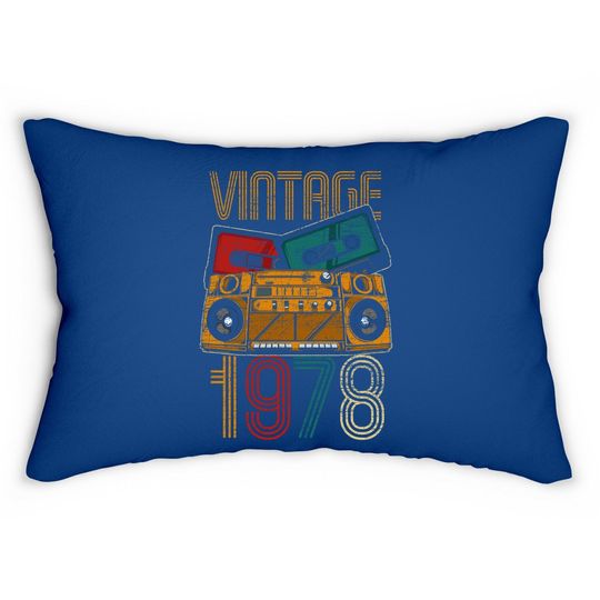 43rd Birthday Years Old Vintage 1978 Lumbar Pillow