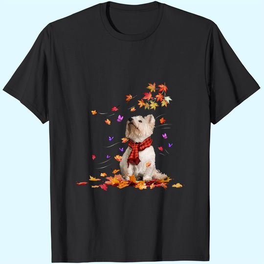 Discover Westie Autumn Leaf Classic T-Shirt