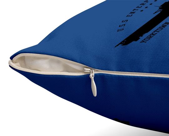 Uss Enterprise Aircraft Carrier Throw Pillow