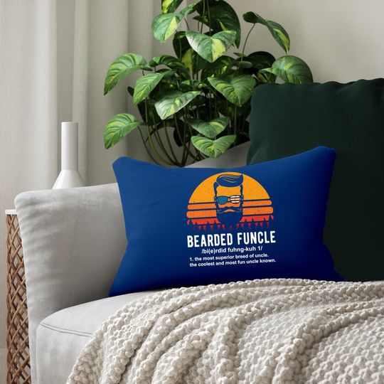 Bearded Funcle Definition Lumbar Pillow