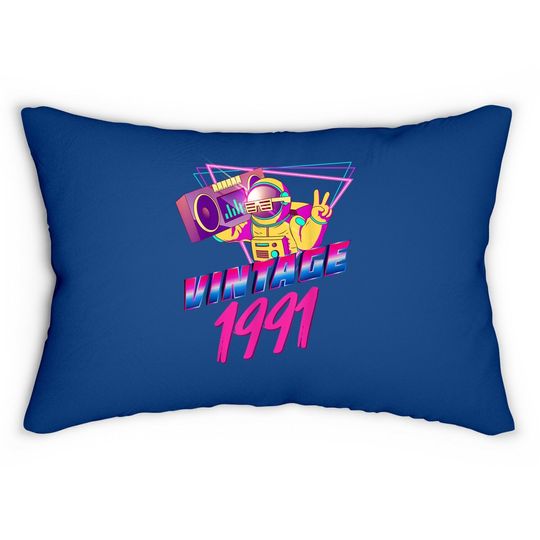 30th Birthday Vintage 1991 Lumbar Pillow