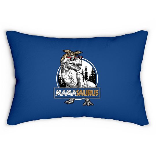 Mamasaurus T Rex Dinosaur Mama Saurus Family Matching Lumbar Pillow