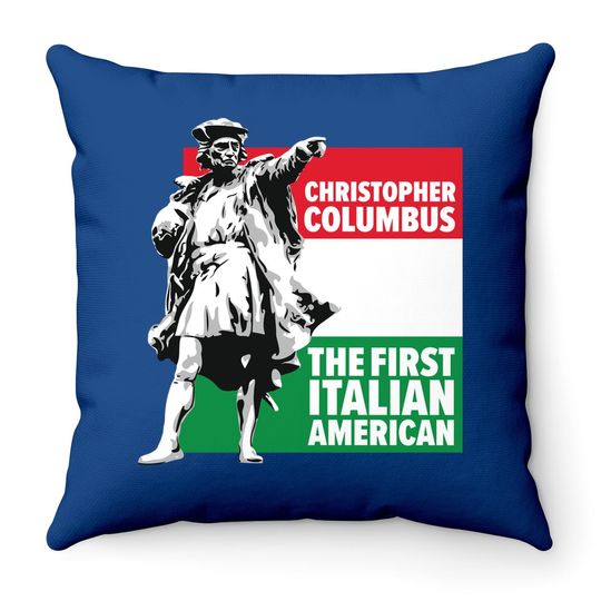 Save Columbus Day Throw Pillow