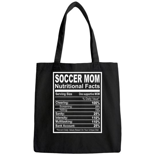 Soccer Mom Nutritional Facts Bags