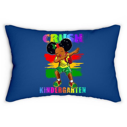 Girl Dabbing I'm Ready To Crush Kindergarten Back To School Lumbar Pillow