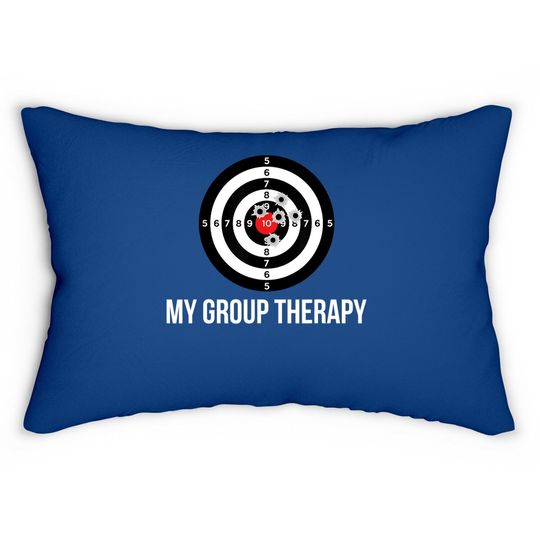Gun Group Therapy Shooting Range Lumbar Pillow
