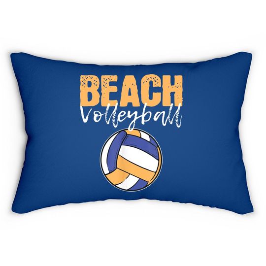 Beach Volleyball Lover Player Team Sports Lumbar Pillowns Lumbar Pillow