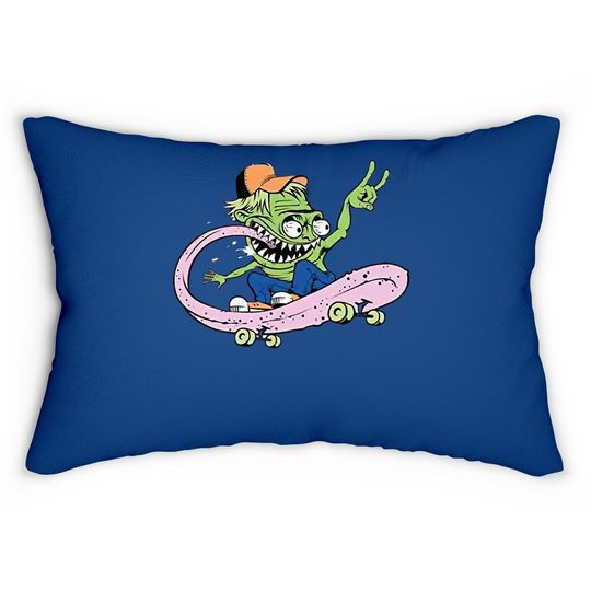 Pop Threads Skateboard Monster Lumbar Pillow