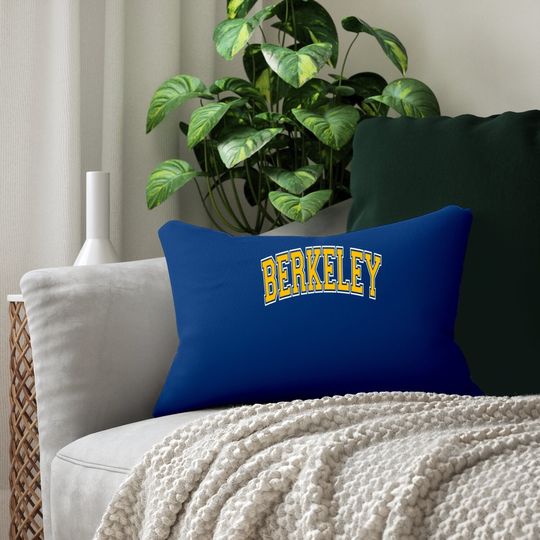Berkeley California Ca Varsity Style Amber Lumbar Pillow