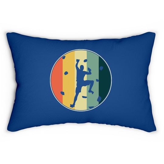 Boulderer Wall Climber Rock Climbing Bouldering Sports Lumbar Pillow