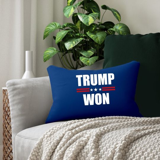 Trump Won Conservative Republican Lumbar Pillow