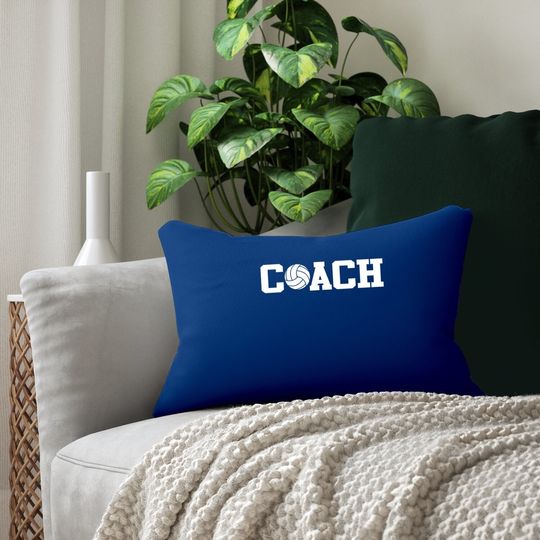 Volleyball Coach Lumbar Pillow