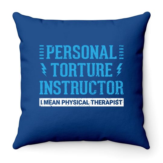 Pt Physical Therapist Gift Therapy Month Throw Pillow