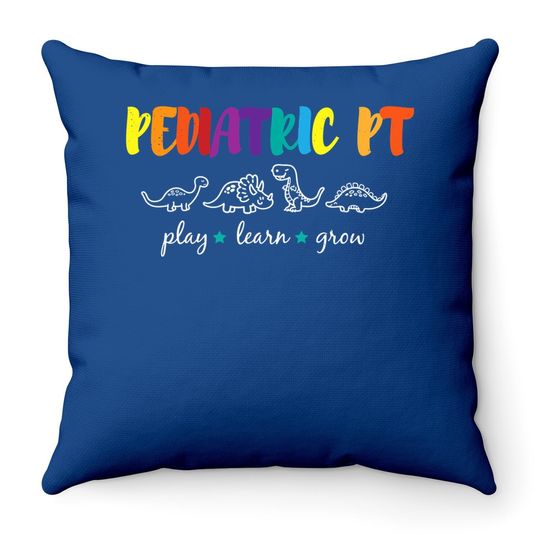 Rainbow Pediatric Pt Physical Therapist Throw Pillow
