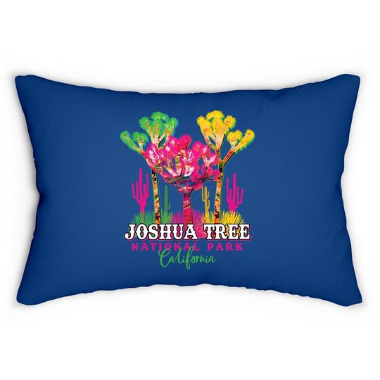 Joshua Tree National Park California Usa Vacation Souvenir Lumbar Pillow
