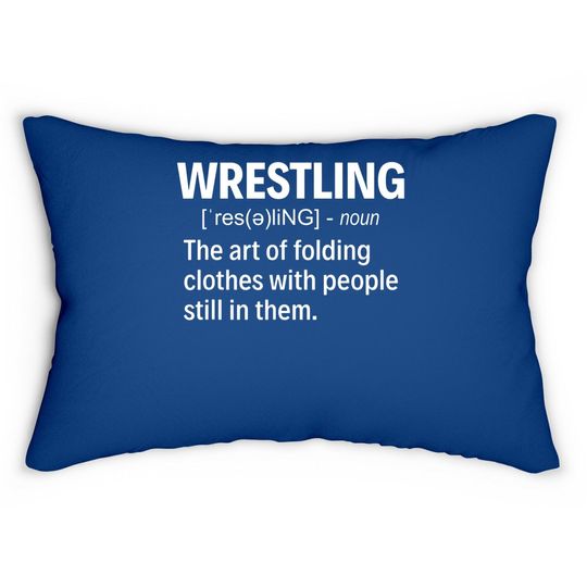 Wrestling Definition Lumbar Pillow