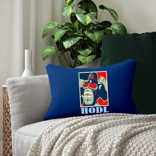 Hodl Hope Style Ape Gme Game Stonk Lumbar Pillow