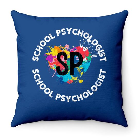 School Psychologist Design For Psychology Throw Pillow