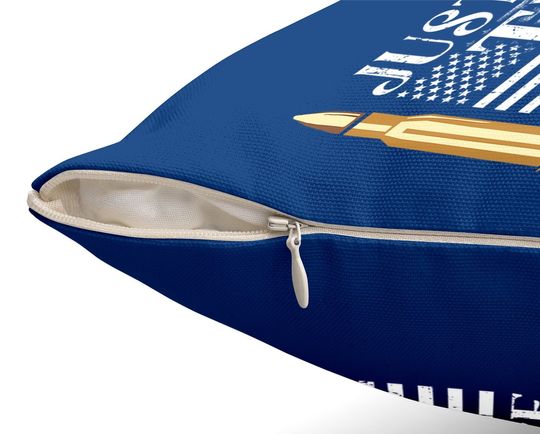 Just The Tip I Promise Usa Flag Gun Bullet Throw Pillow